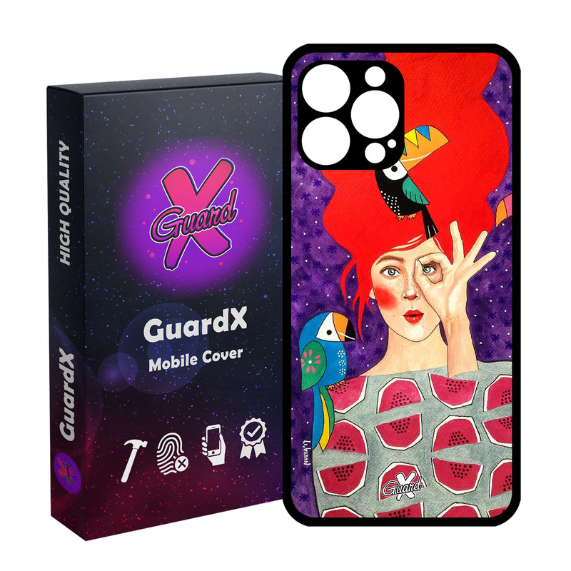 کاور گارد ایکس طرح Girl مدل Glass10153 مناسب برای گوشی موبایل اپل iPhone 14 Pro Max