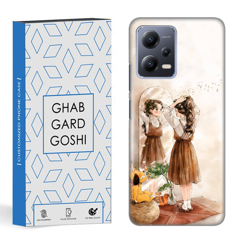 کاور قاب گارد گوشی طرح دختر کد DIMO-019 مناسب برای گوشی موبایل شیائومی redmi note 12 5g / poco x5 5g