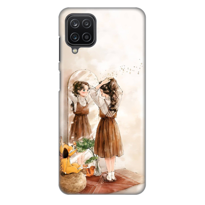 کاور طرح دختر و آینه کد DIMO-019 مناسب برای گوشی موبایل سامسونگ Galaxy A42