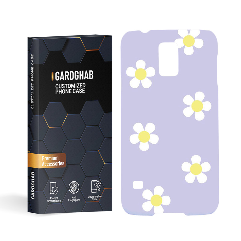 کاور گارد قاب مدل گل مناسب برای گوشی موبایل سامسونگ galaxy s5