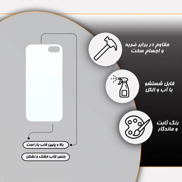 کاور قاب گارد مدل پسرانه مناسب برای گوشی موبایل اپل iphone 5