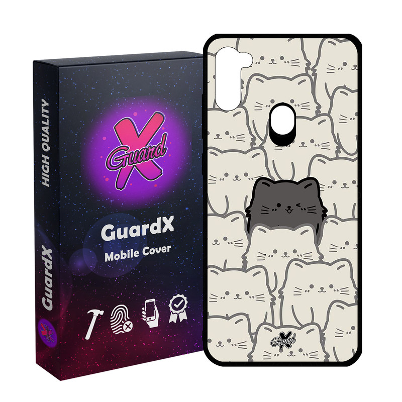 کاور گارد ایکس طرح گربه مدل Glass10545 مناسب برای گوشی موبایل سامسونگ Galaxy A11/M11