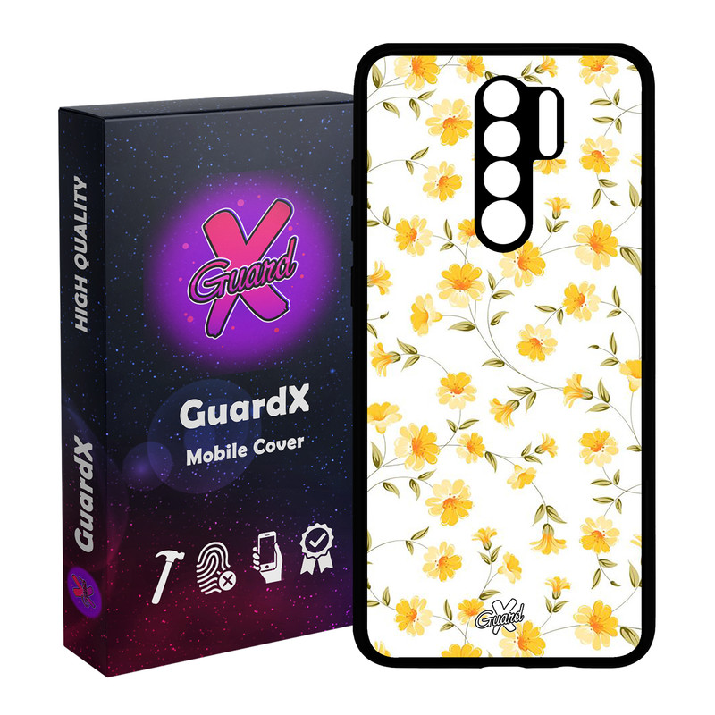 کاور گارد ایکس طرح گل مدل Glass10415 مناسب برای گوشی موبایل شیائومی Redmi 9 / 9 Prime