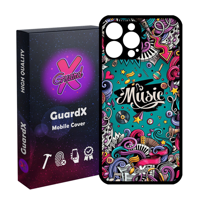 کاور گارد ایکس طرح Music مدل Glass10025 مناسب برای گوشی موبایل اپل iPhone 12 Pro Max