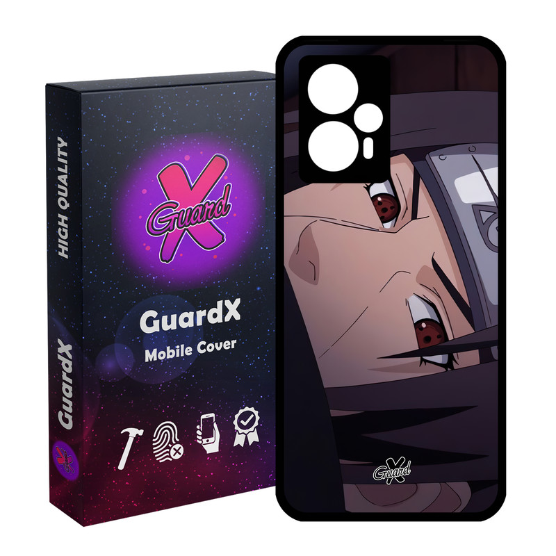 کاور گارد ایکس طرح Itachi Anime مدل Glass10475 مناسب برای گوشی موبایل شیائومی Poco F5/Redmi Note 12 Turbo