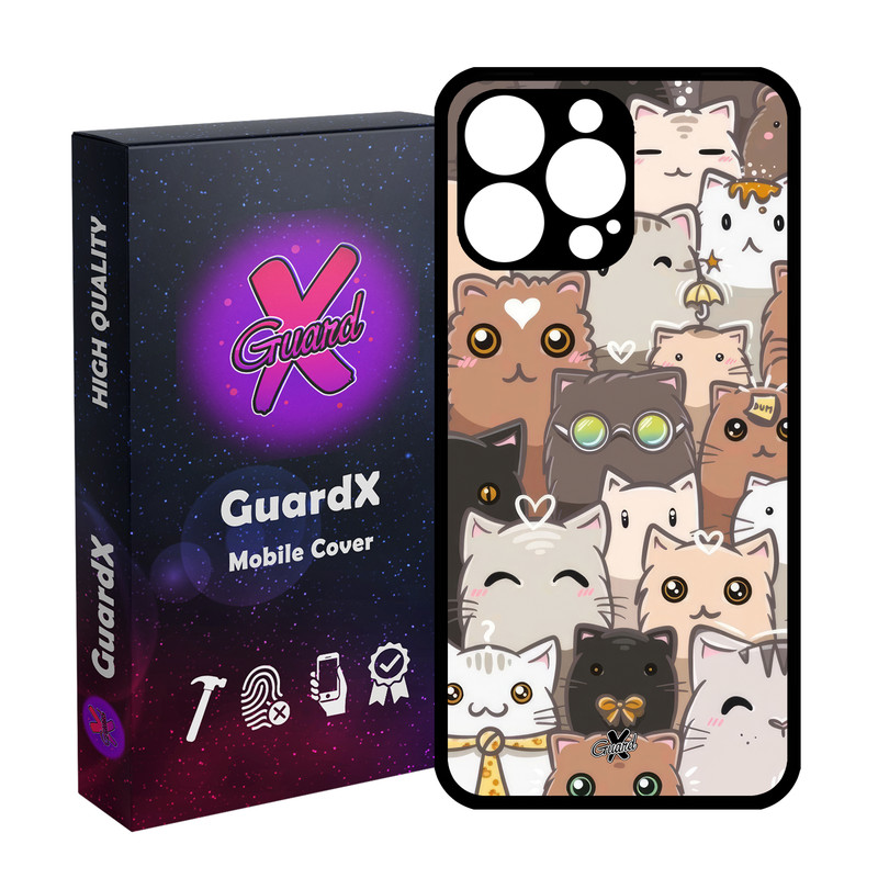 کاور گارد ایکس طرح Cat مدل Glass10674 مناسب برای گوشی موبایل اپل iPhone 14 Pro Max