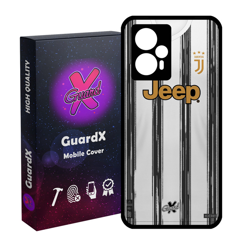 کاور گارد ایکس طرح یوونتوس مدل Glass10229 مناسب برای گوشی موبایل شیائومی Poco F5/Redmi Note 12 Turbo