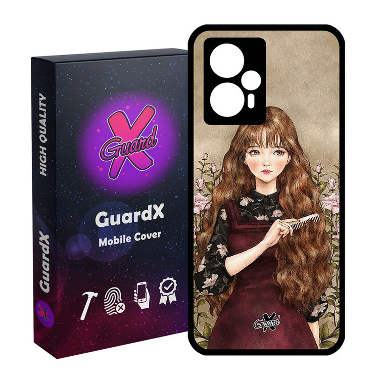 کاور گارد ایکس طرح دختر مدل Glass10246 مناسب برای گوشی موبایل شیائومی Poco F5/Redmi Note 12 Turbo
