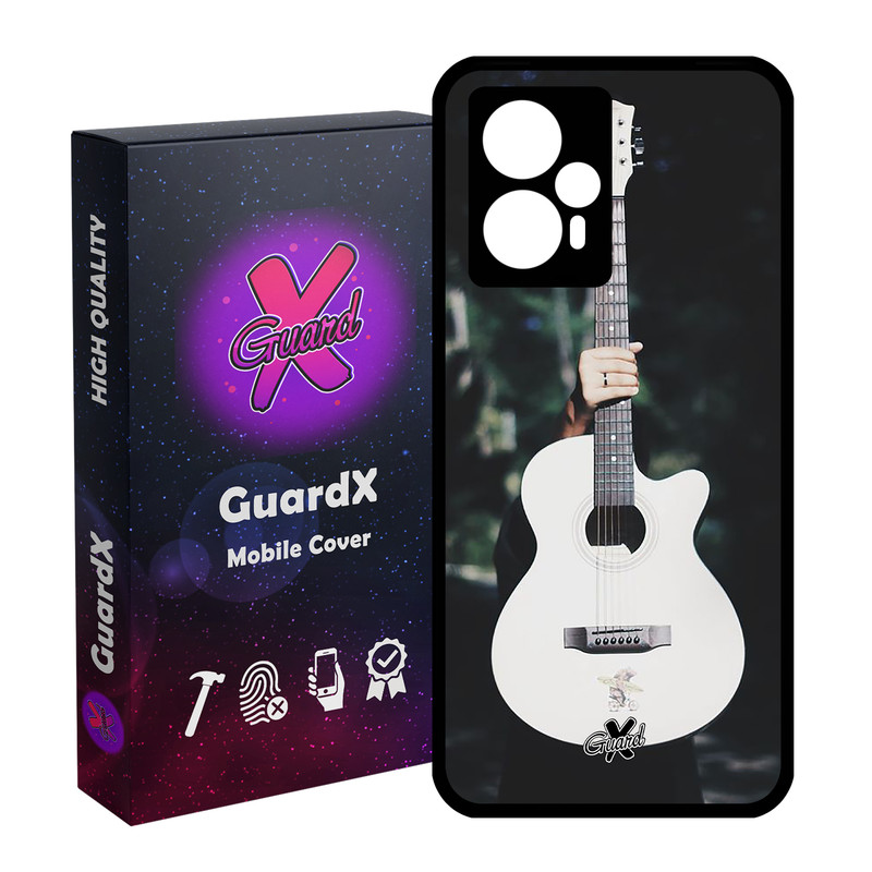 کاور گارد ایکس طرح گیتار مدل Glass10263 مناسب برای گوشی موبایل شیائومی Poco F5/Redmi Note 12 Turbo