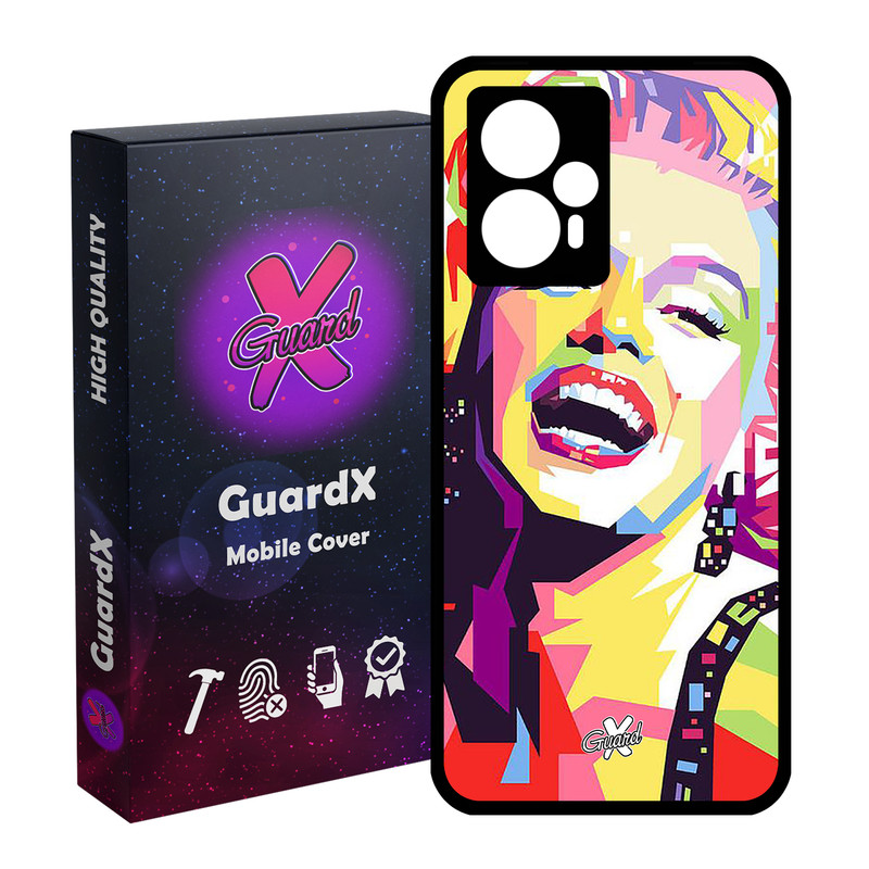 کاور گارد ایکس طرح Marilyn Monroe مدل Glass10273 مناسب برای گوشی موبایل شیائومی Poco F5/Redmi Note 12 Turbo