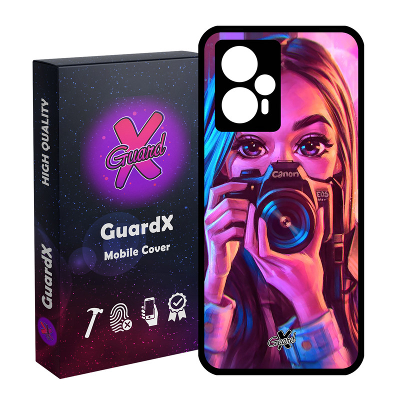 کاور گارد ایکس طرح دختر مدل Glass10288 مناسب برای گوشی موبایل شیائومی Poco F5/Redmi Note 12 Turbo