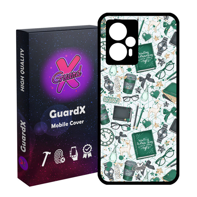 کاور گارد ایکس طرح کتاب مدل Glass10289 مناسب برای گوشی موبایل شیائومی Poco F5/Redmi Note 12 Turbo