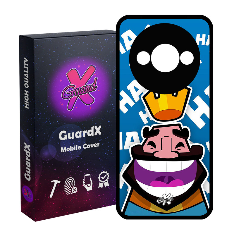 کاور گارد ایکس طرح Clash Royale مدل قاب Glass10036 مناسب برای گوشی موبایل شیائومی Redmi A3 4G/ A3X 4G/ Poco C61
