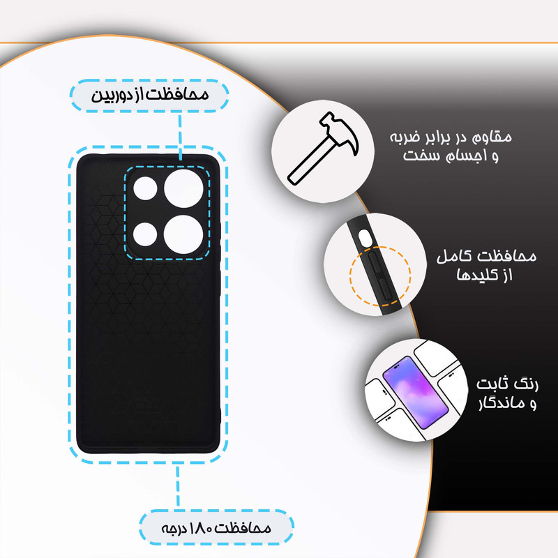 کاور گارد قاب کیس مدل دخترانه T مناسب برای گوشی موبایل شیائومی Redmi Note 13 4G