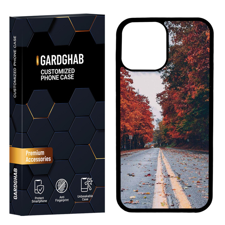 کاور گارد قاب مدل پشت گلس منظره و طبیعت مناسب برای گوشی موبایل اپل iPhone 13 Pro Max