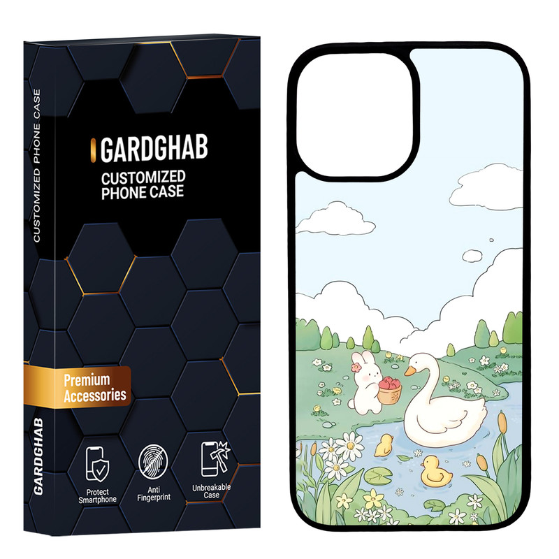 کاور گارد قاب مدل پشت گلس فانتزی مناسب برای گوشی موبایل اپل iPhone 12 Pro Max