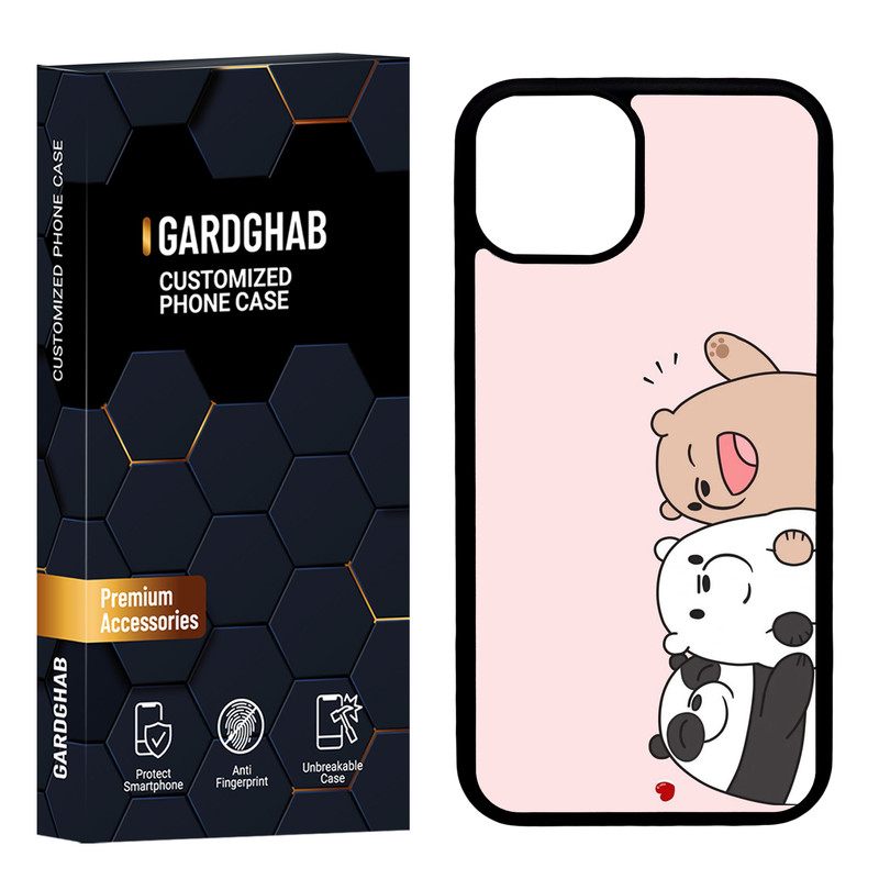 کاور گارد قاب مدل پشت گلس فانتزی مناسب برای گوشی موبایل اپل iPhone 13