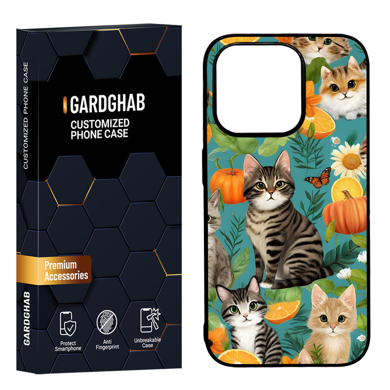 کاور گارد قاب مدل دورژله ای پشت گلس هنری مناسب برای گوشی موبایل اپل iPhone15 pro