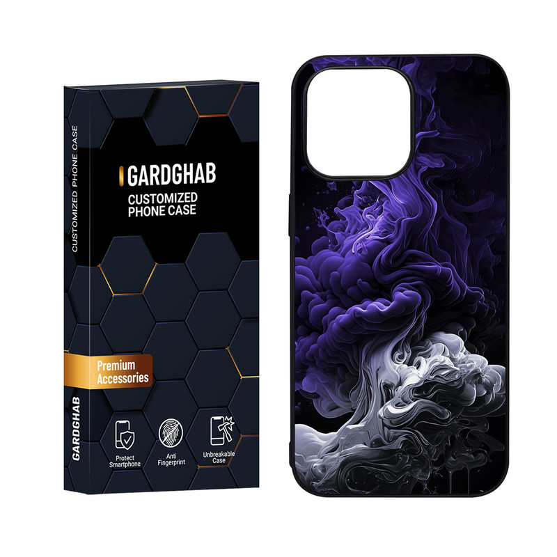 کاور گارد قاب مدل دور ژله ای پشت گلس ساده مناسب برای گوشی موبایل اپل iPhone 15 Pro Max