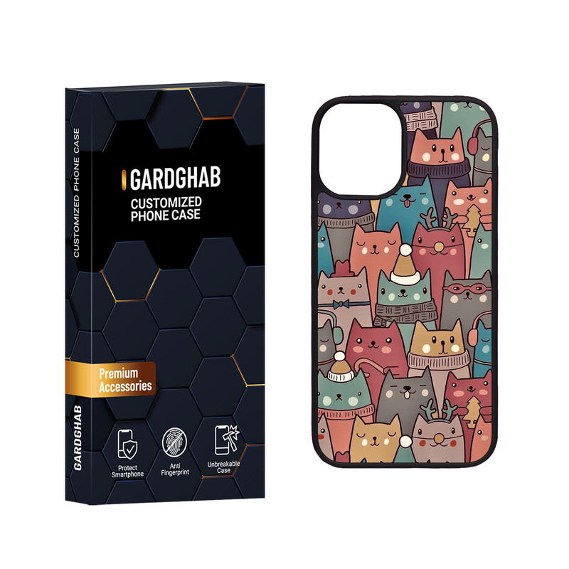 کاور گارد قاب مدل دور ژله ای فانتزی مناسب برای گوشی موبایل اپل iPhone 12 Mini