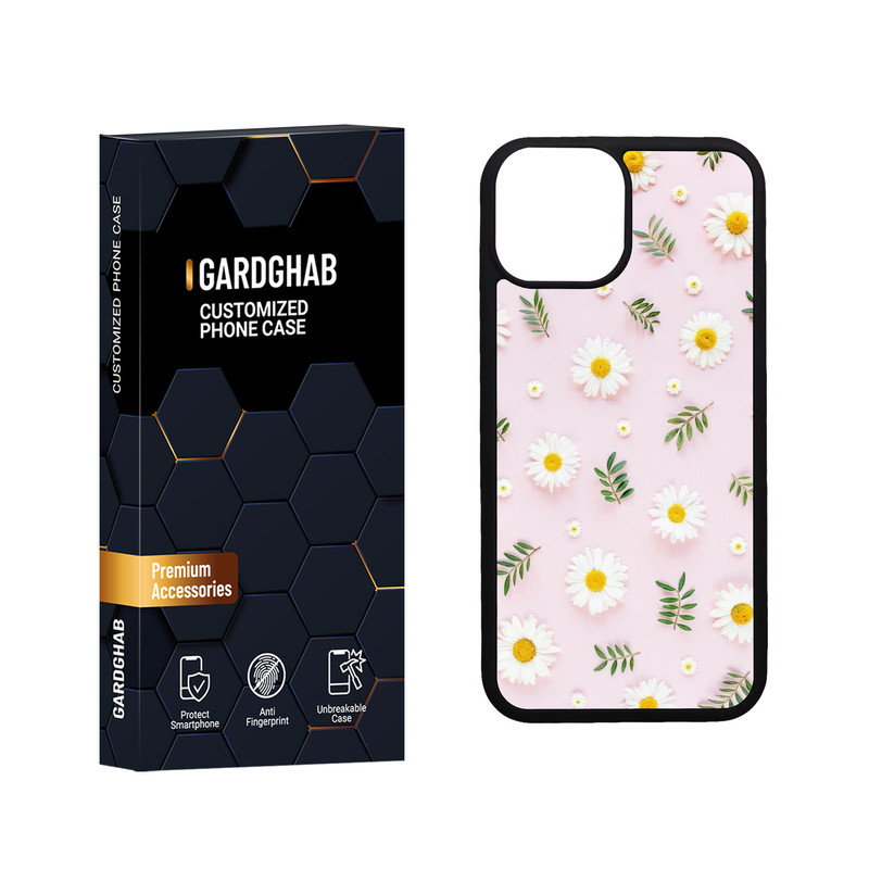 کاور گارد قاب مدل دور ژله ای برگ مناسب برای گوشی موبایل اپل iPhone 13 Mini
