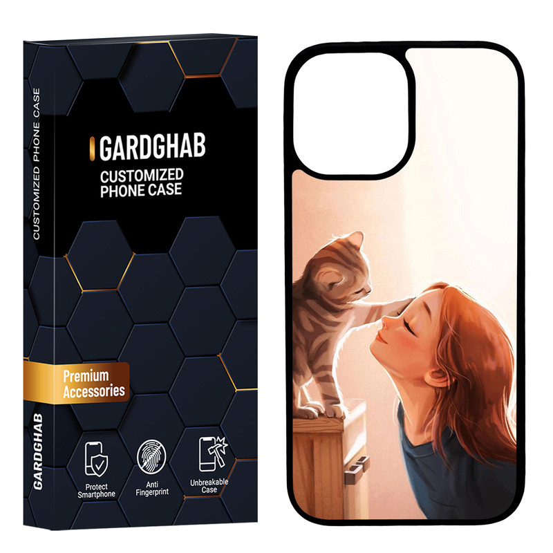کاور گارد قاب مدل پشت گلس دخترانه مناسب برای گوشی موبایل اپل iPhone 12 Pro Max