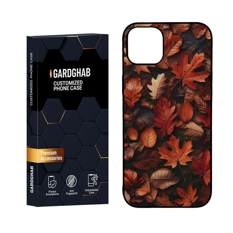 کاور گارد قاب مدل پشت گلس برگ مناسب برای گوشی موبایل اپل iPhone 15 Plus