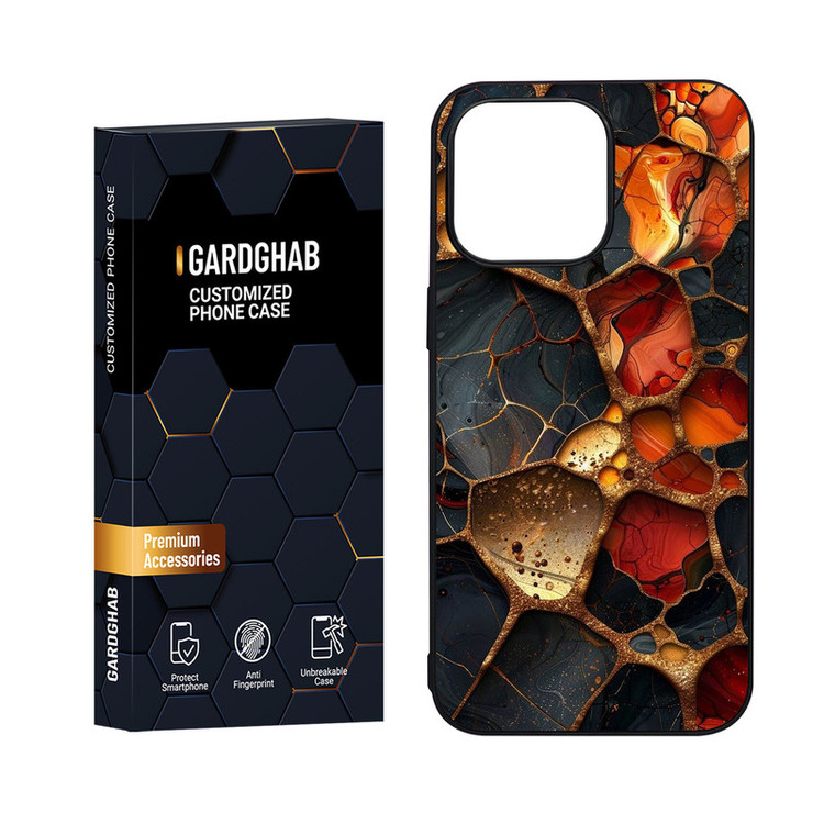 کاور گارد قاب مدل دور ژله ای پشت گلس ساده مناسب برای گوشی موبایل اپل iPhone 15 Pro Max