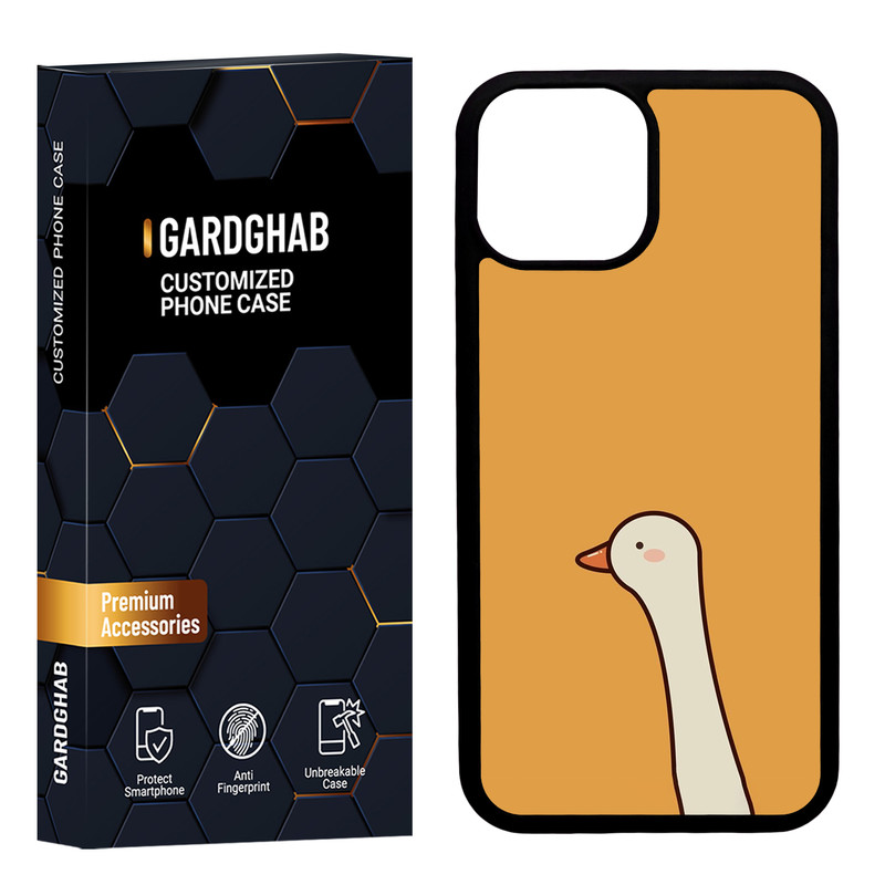 کاور گارد قاب مدل دورژله ای پشت گلس فانتزی مناسب برای گوشی موبایل اپل iPhone 13 Mini