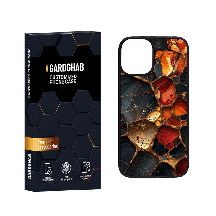 کاور گارد قاب مدل دور ژله ای پشت گلس ساده مناسب برای گوشی موبایل اپل iPhone 12 Mini