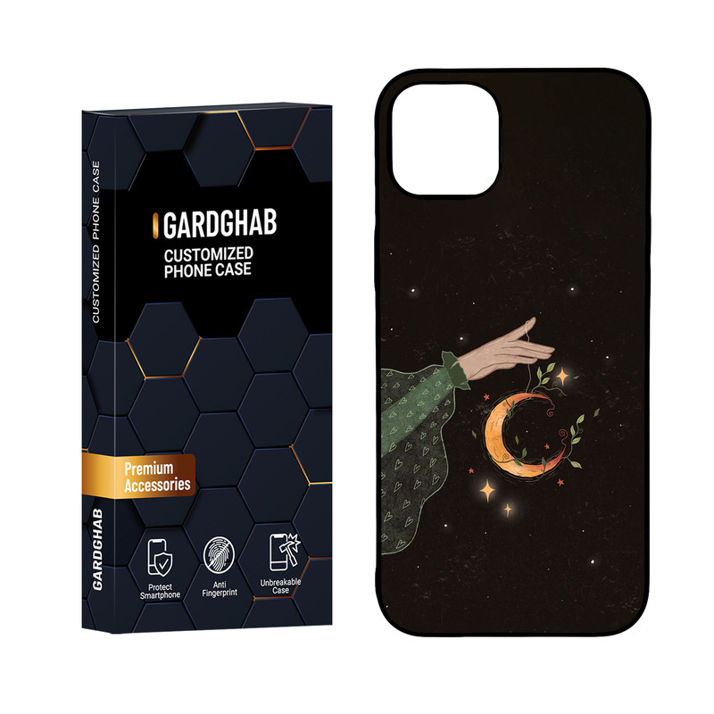 کاور گارد قاب مدل پشت گلس هنری مناسب برای گوشی موبایل اپل iPhone 15 Plus