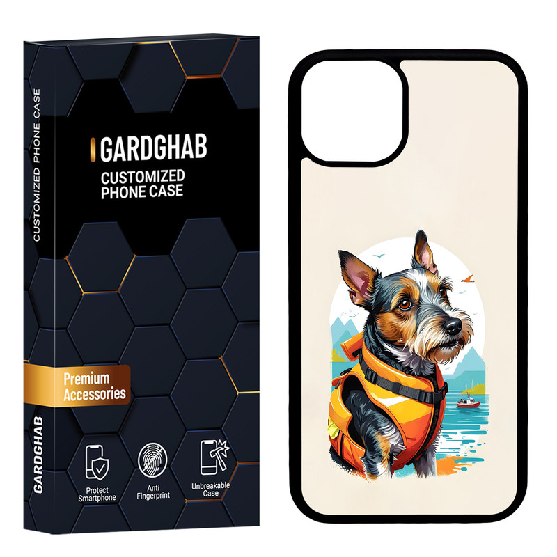 کاور گارد قاب مدل پشت گلس هنری مناسب برای گوشی موبایل اپل iPhone 13