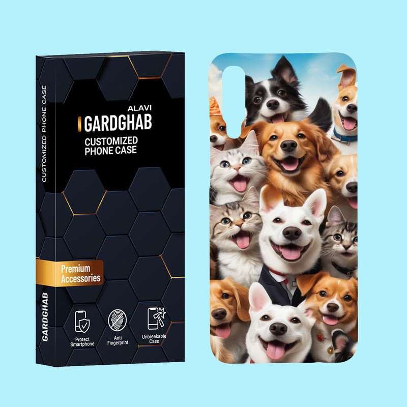 کاور گارد قاب علوی مدل حیوانات مناسب برای گوشی موبایل سامسونگ Galaxy A50 / A50s / A30s