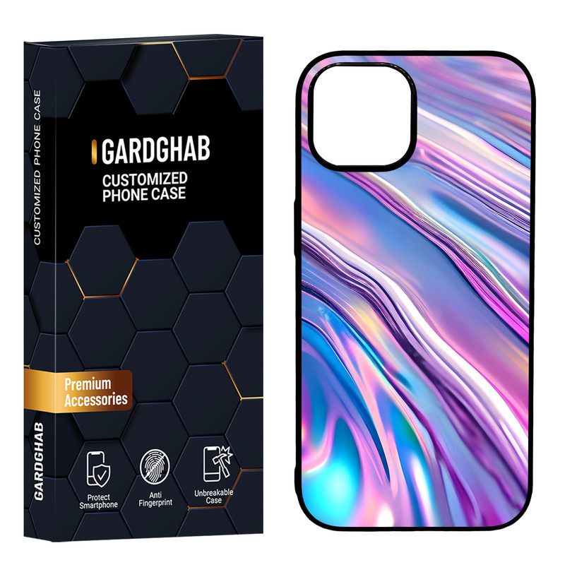 کاور گارد قاب مدل دور ژله ای پشت گلس ساده مناسب برای گوشی موبایل اپل iPhone 15