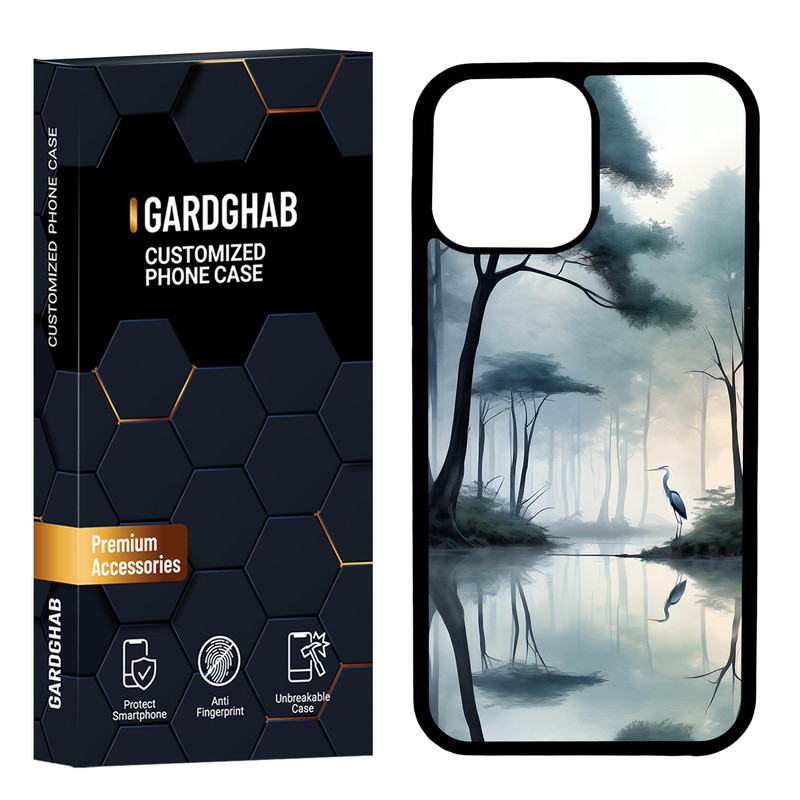 کاور گارد قاب مدل پشت گلس منظره و طبیعت مناسب برای گوشی موبایل اپل iPhone 13 Pro Max