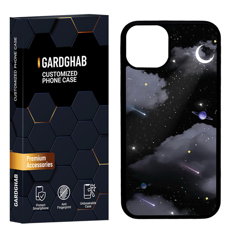 کاور گارد قاب مدل پشت گلس هنری مناسب برای گوشی موبایل اپل iPhone 13