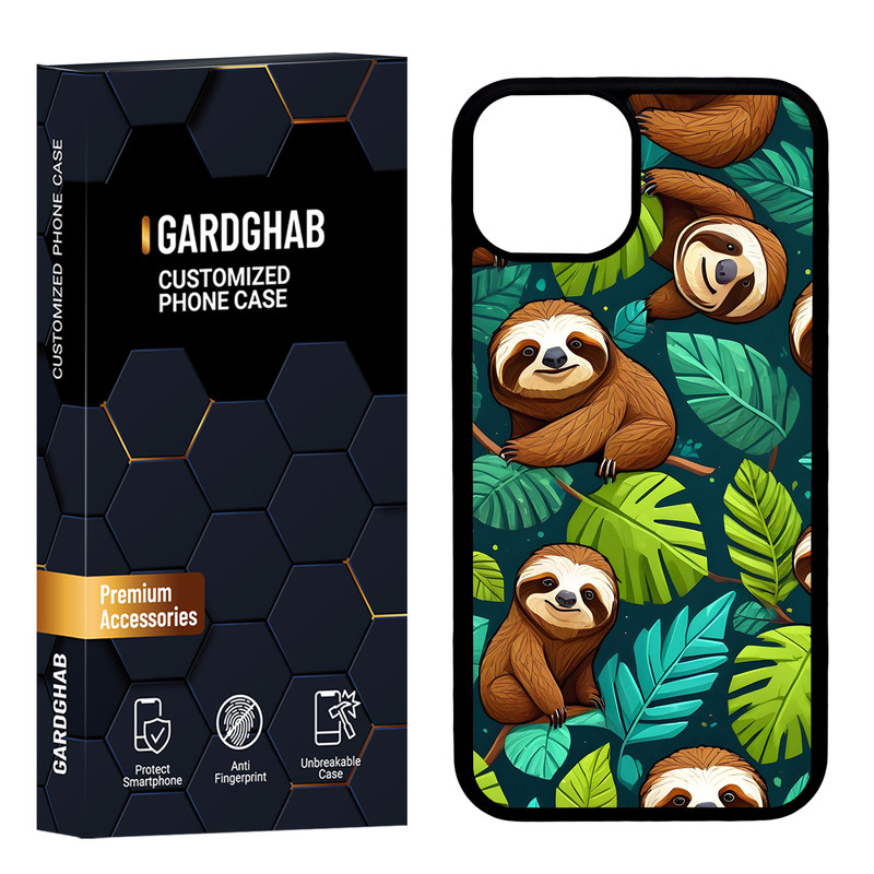 کاور گارد قاب مدل پشت گلس هنری مناسب برای گوشی موبایل اپل iPhone 13
