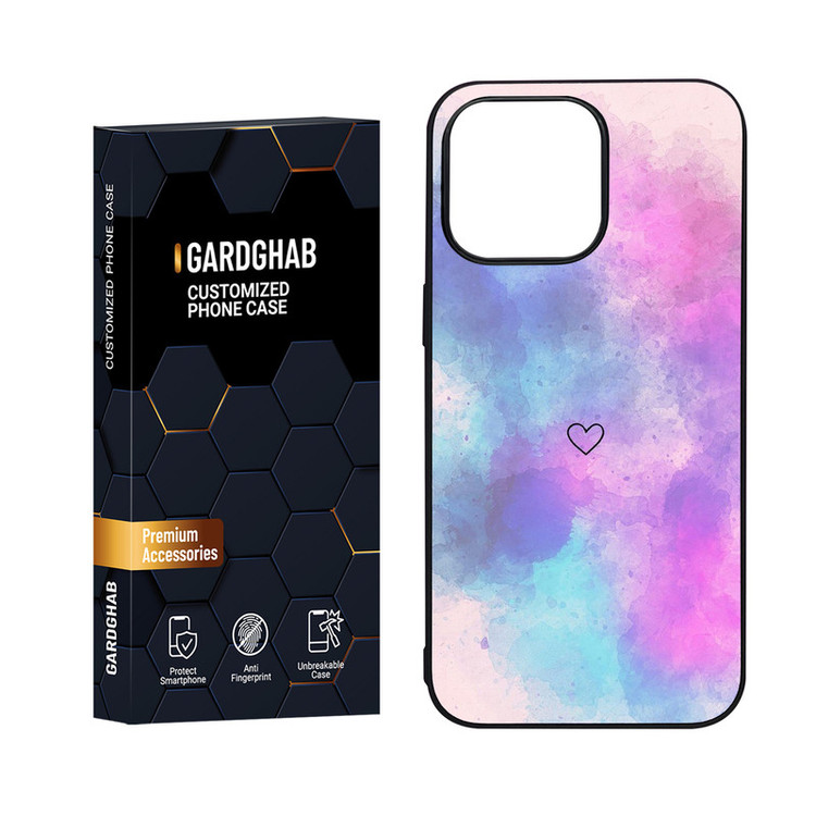 کاور گارد قاب مدل دور ژله ای پشت گلس دخترانه مناسب برای گوشی موبایل اپل iPhone 15 Pro Max