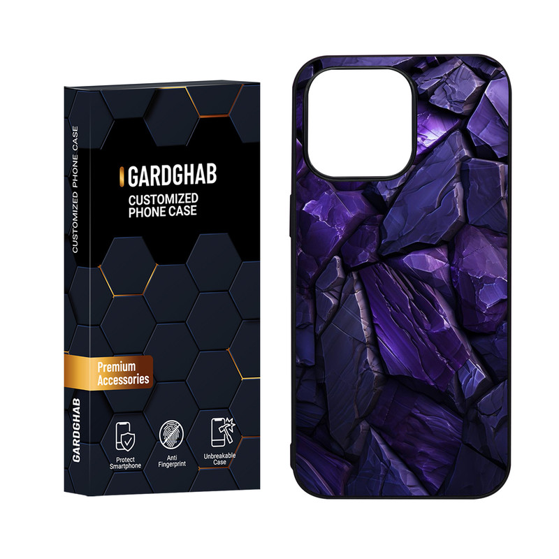 کاور گارد قاب مدل دور ژله ای پشت گلس ساده مناسب برای گوشی موبایل اپل iPhone 15 Pro Max