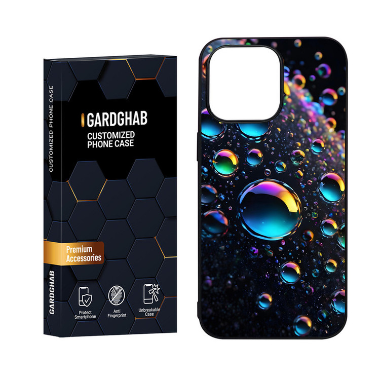 کاور گارد قاب مدل دور ژله ای پشت گلس ساده مناسب برای گوشی موبایل اپل iPhone 15 Pro Max