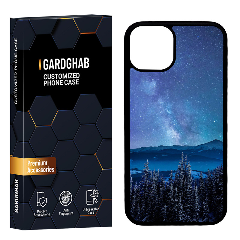 کاور گارد قاب مدل پشت گلس منظره و طبیعت مناسب برای گوشی موبایل اپل iPhone 13
