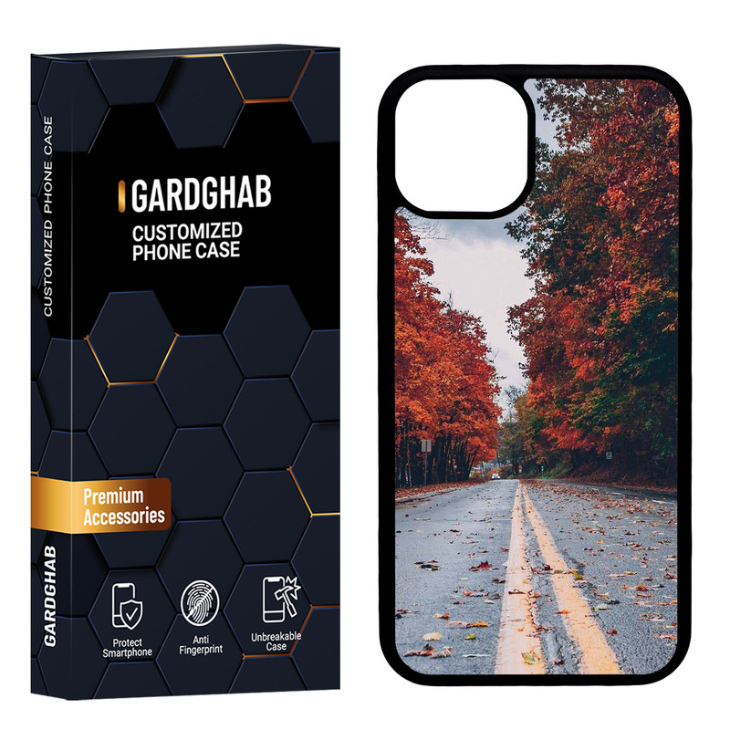 کاور گارد قاب مدل پشت گلس منظره و طبیعت مناسب برای گوشی موبایل اپل iPhone 13