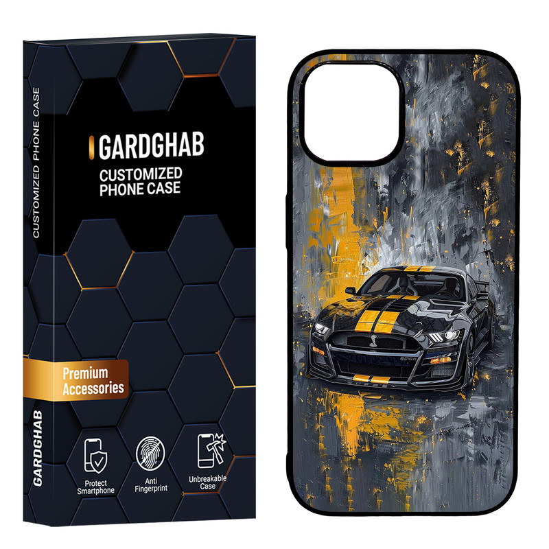 کاور گارد قاب مدل دور ژله ای پشت گلس پسرانه مناسب برای گوشی موبایل اپل iPhone 15