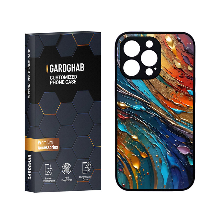 کاور گارد قاب مدل دورژله ای پشت گلس ساده مناسب برای گوشی موبایل اپل iPhone 13 Pro