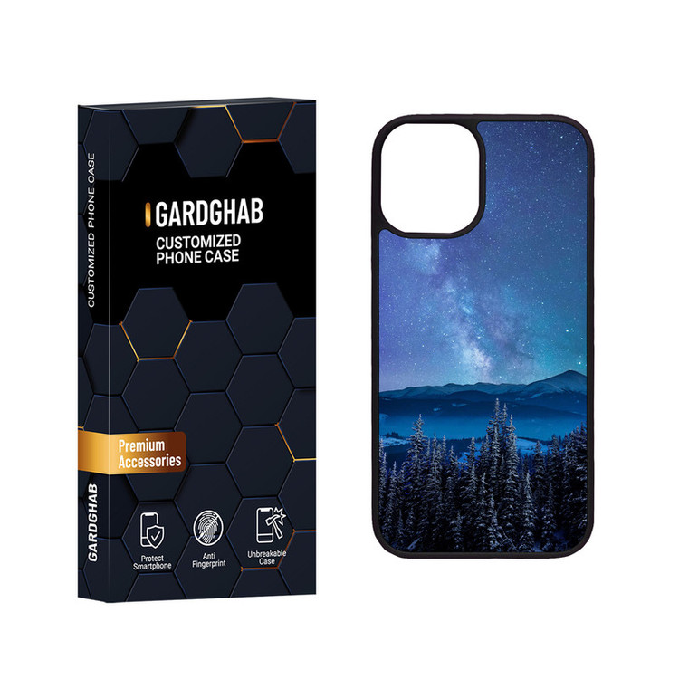 کاور گارد قاب مدل دور ژله ای طبیعت مناسب برای گوشی موبایل اپل iPhone 12 Mini
