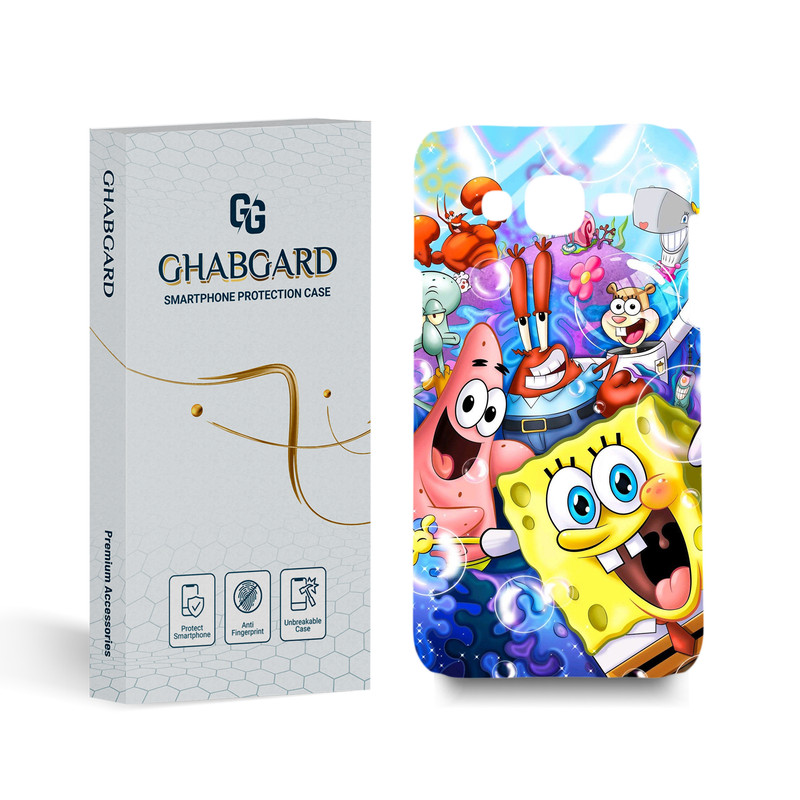 کاور گارد قاب مدل باب اسفنجی مناسب برای گوشی موبایل سامسونگ galaxy j5 2015
