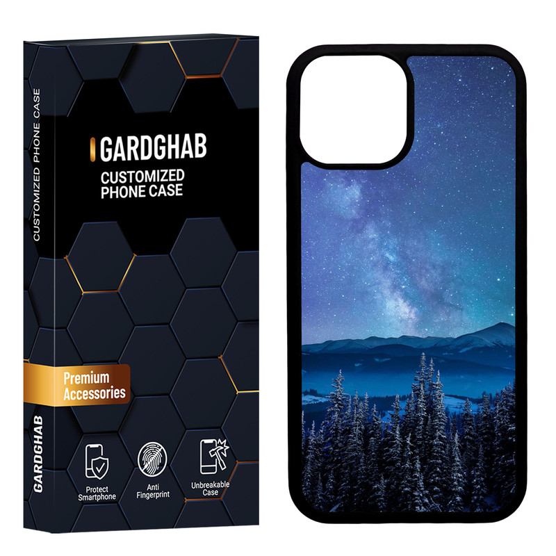 کاور گارد قاب مدل دور ژله ای منظره و طبیعت مناسب برای گوشی موبایل اپل iPhone 13 Mini