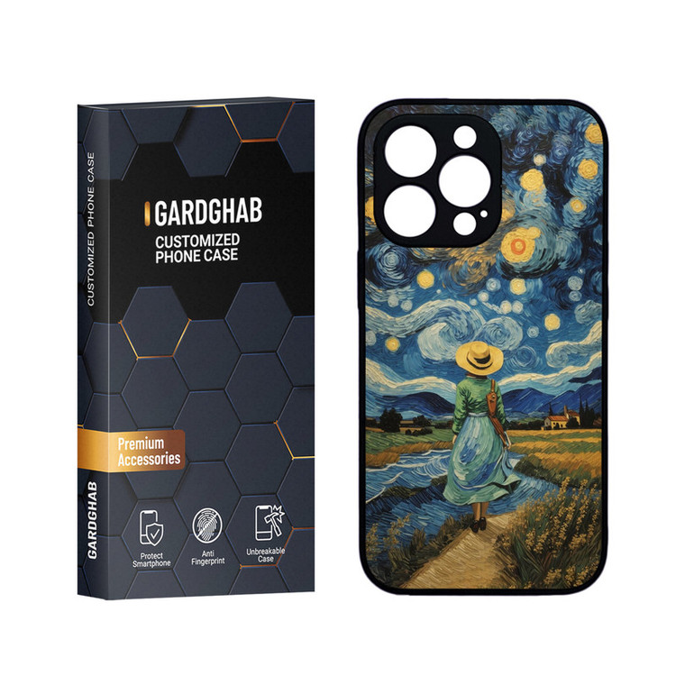 کاور گارد قاب مدل دورژله ای هنری مناسب برای گوشی موبایل اپل iPhone 13 Pro