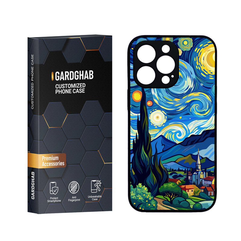 کاور گارد قاب مدل دورژله ای هنری مناسب برای گوشی موبایل اپل iPhone 13 Pro