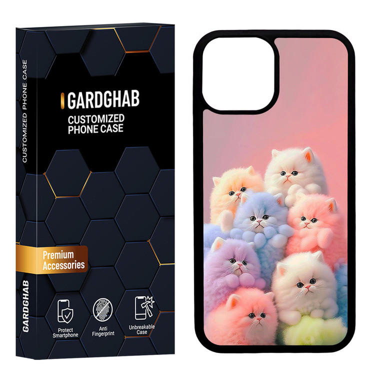 کاور گارد قاب مدل دورژله ای فانتزی مناسب برای گوشی موبایل اپل iPhone 13 Mini